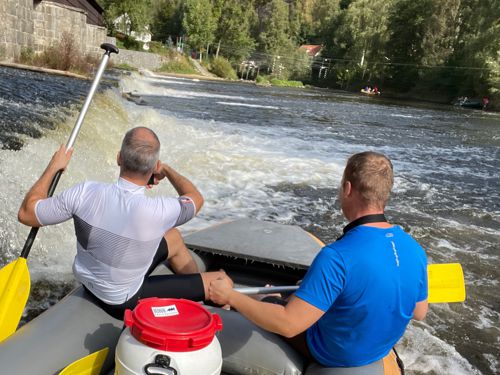 River adventure on the Moldva