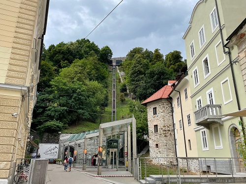 funicular of the Ljubljana Castle, Ljubljana, Slovenia